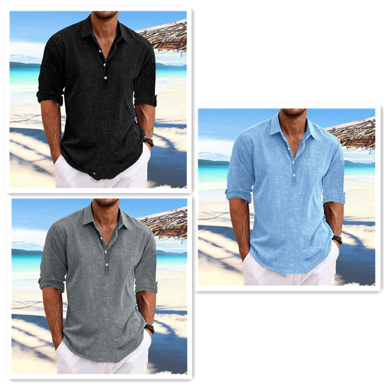 Long Sleeve Loose-Fit Cotton T-Shirt